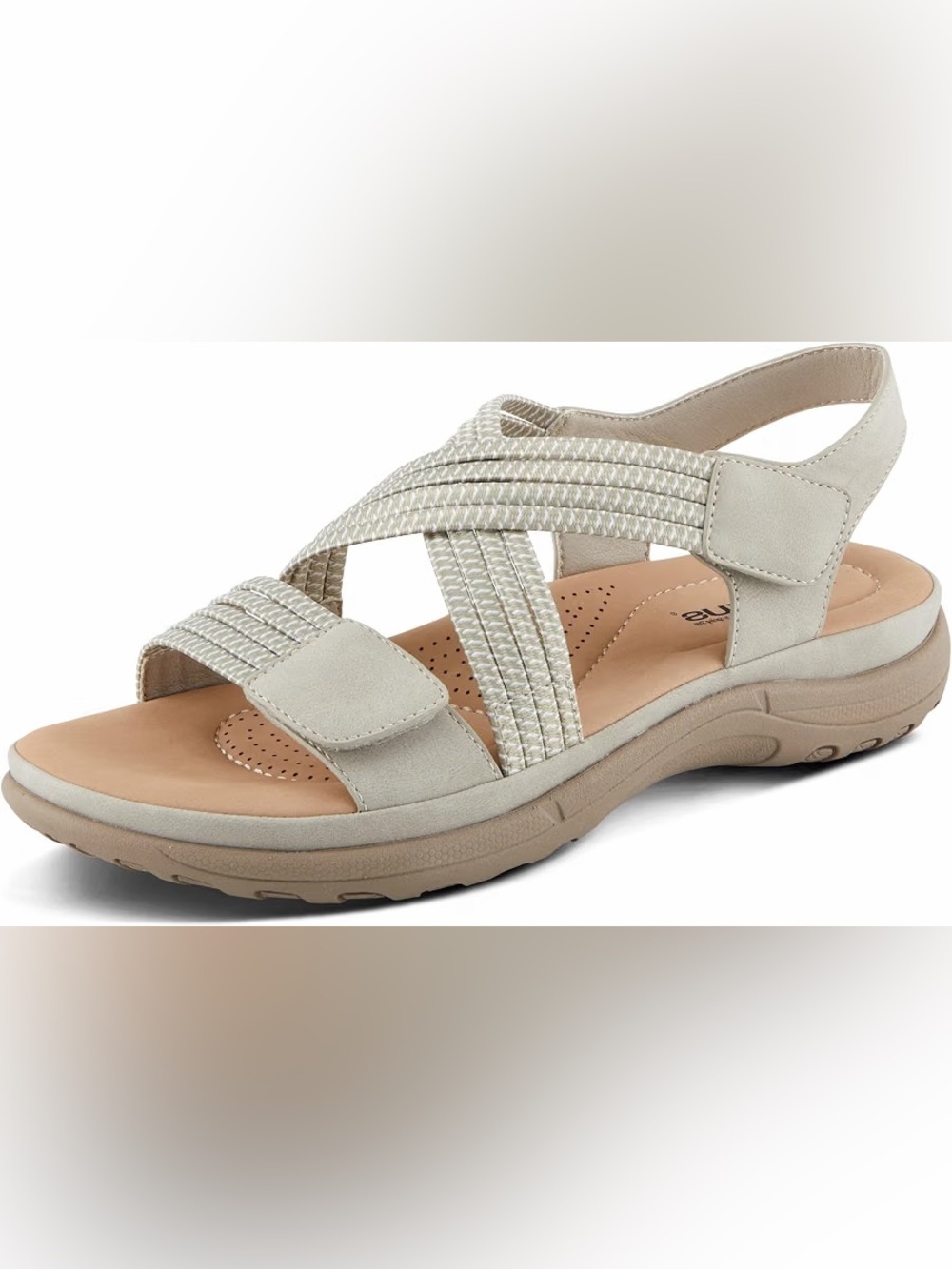SPRING STEP FLEXUS CROSSBEAM SANDALs comfort Italy stretch straps 38 7.5 - 8